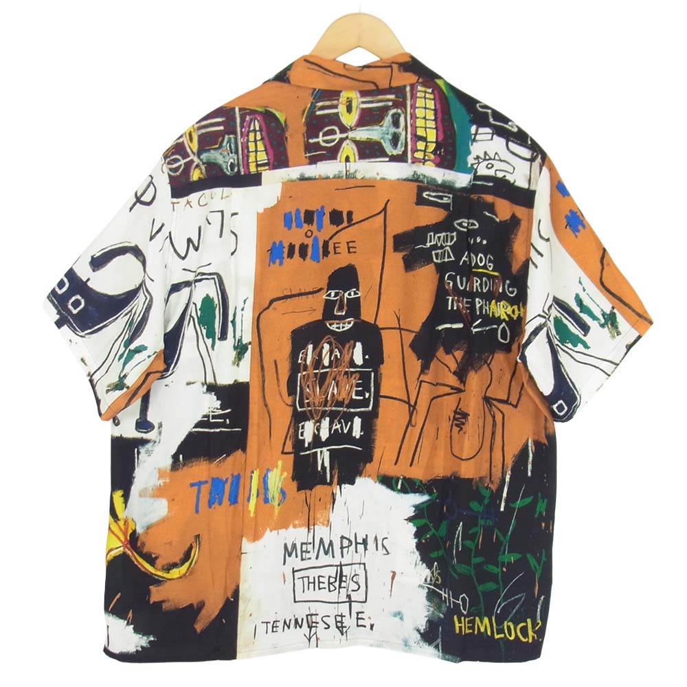 WACKO MARIA ワコマリア JEAN-MICHEL BASQUIAT HAWAIIAN SHIRT ジャン ミシェル バスキア タイプ アロハシャツ マルチカラー系 XL【新古品】【未使用】【中古】