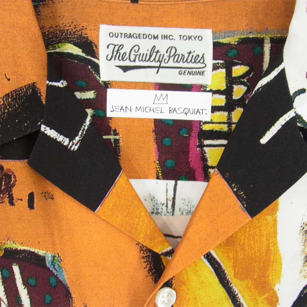 WACKO MARIA ワコマリア JEAN-MICHEL BASQUIAT HAWAIIAN SHIRT ジャン ミシェル バスキア タイプ アロハシャツ マルチカラー系 XL【新古品】【未使用】【中古】