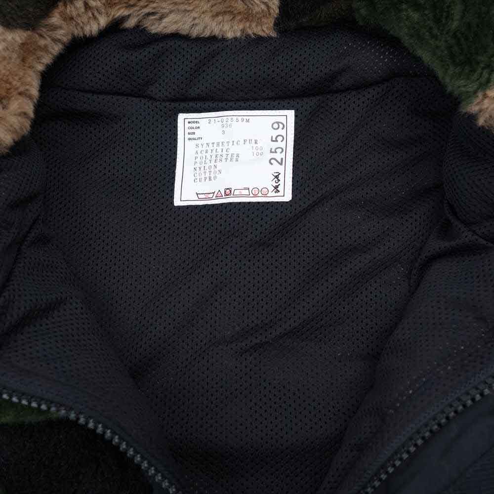 Sacai サカイ ２１AW 21-02559 KAWS カウズ Jacquard Faux Fur Blouson ジャガード ファー ブルゾン マルチカラー系 936 3【新古品】【未使用】【中古】