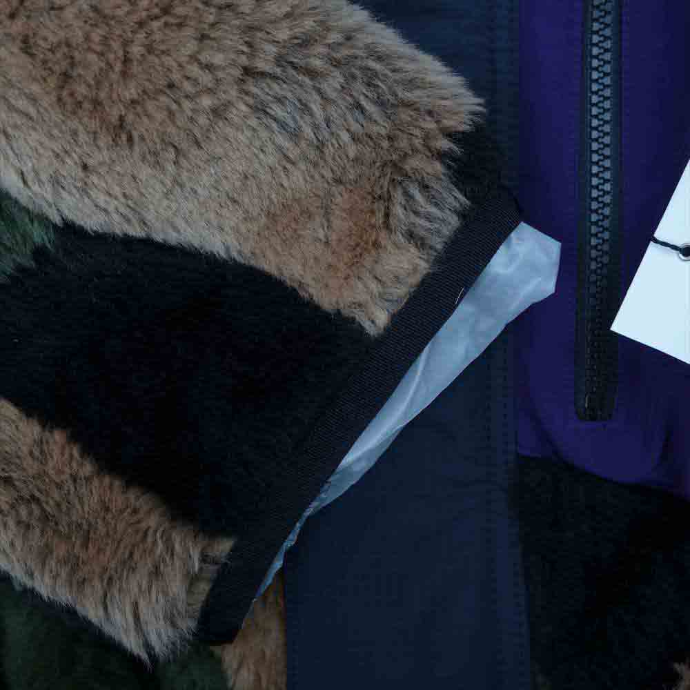 Sacai サカイ ２１AW 21-02559 KAWS カウズ Jacquard Faux Fur Blouson ジャガード ファー ブルゾン マルチカラー系 936 3【新古品】【未使用】【中古】