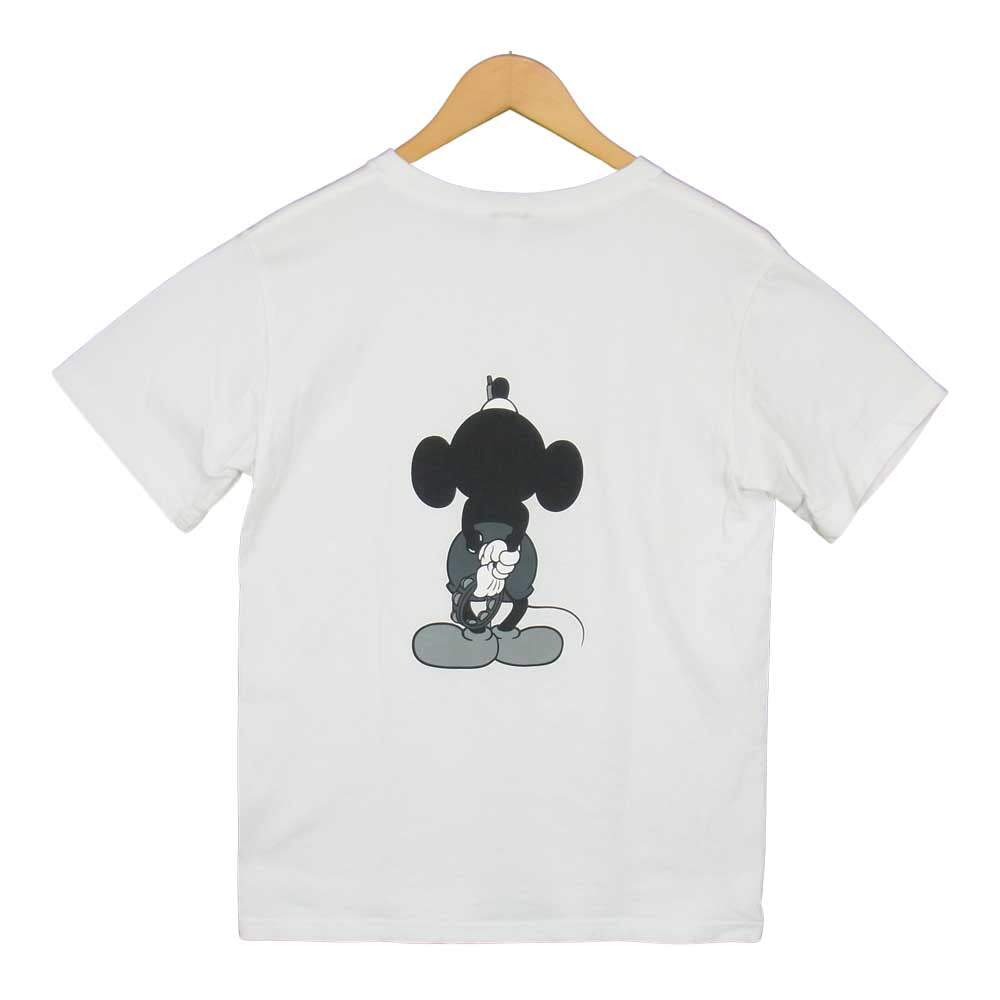 NUMBER(N)INE ナンバーナイン DISNEY MICKEY MOUSE MUSIC COLLECTION ディズニー ミッキー マウス T シャツ ホワイト系 2【中古】