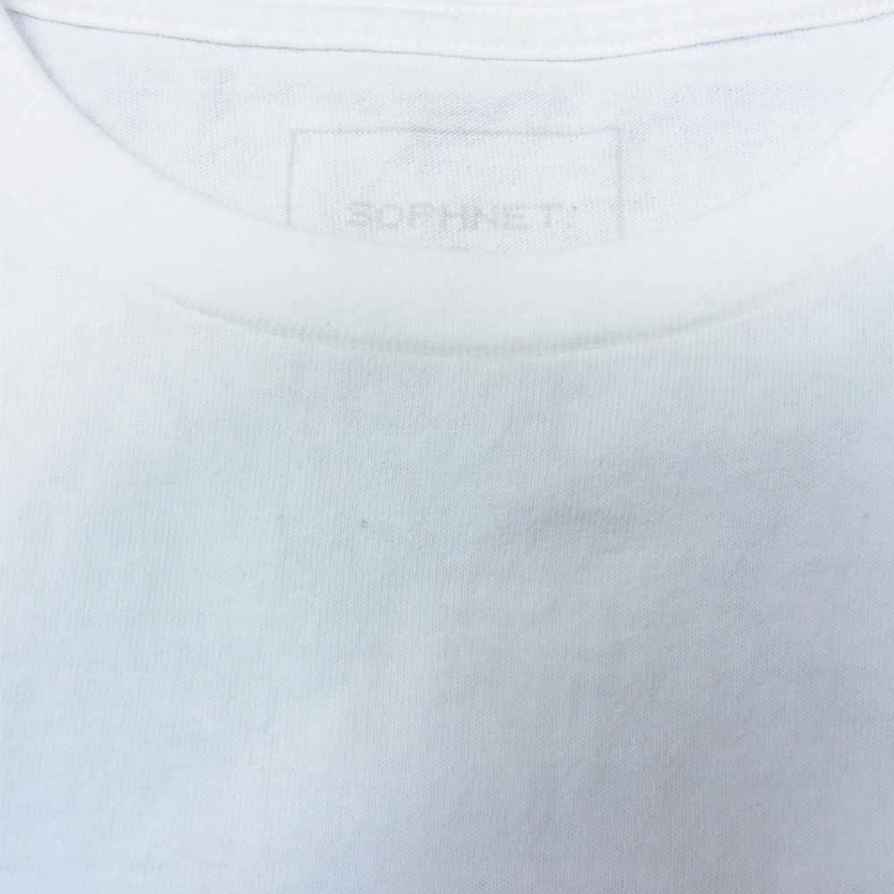 SOPHNET. ソフネット SOPH-189098 FAKE BORDER LAYERED LONG SLEEVE TEE カットソー ホワイト系 S【中古】