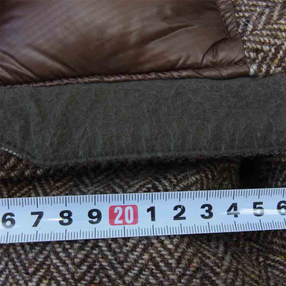 THE NORTH FACE ノースフェイス ND2760N PURPLE LABEL Harris Tweed Mountain Short Down Parka パープル レーベル ハリスツイード マウンテン ショート ダウン パーカ ブラウン系 S【中古】