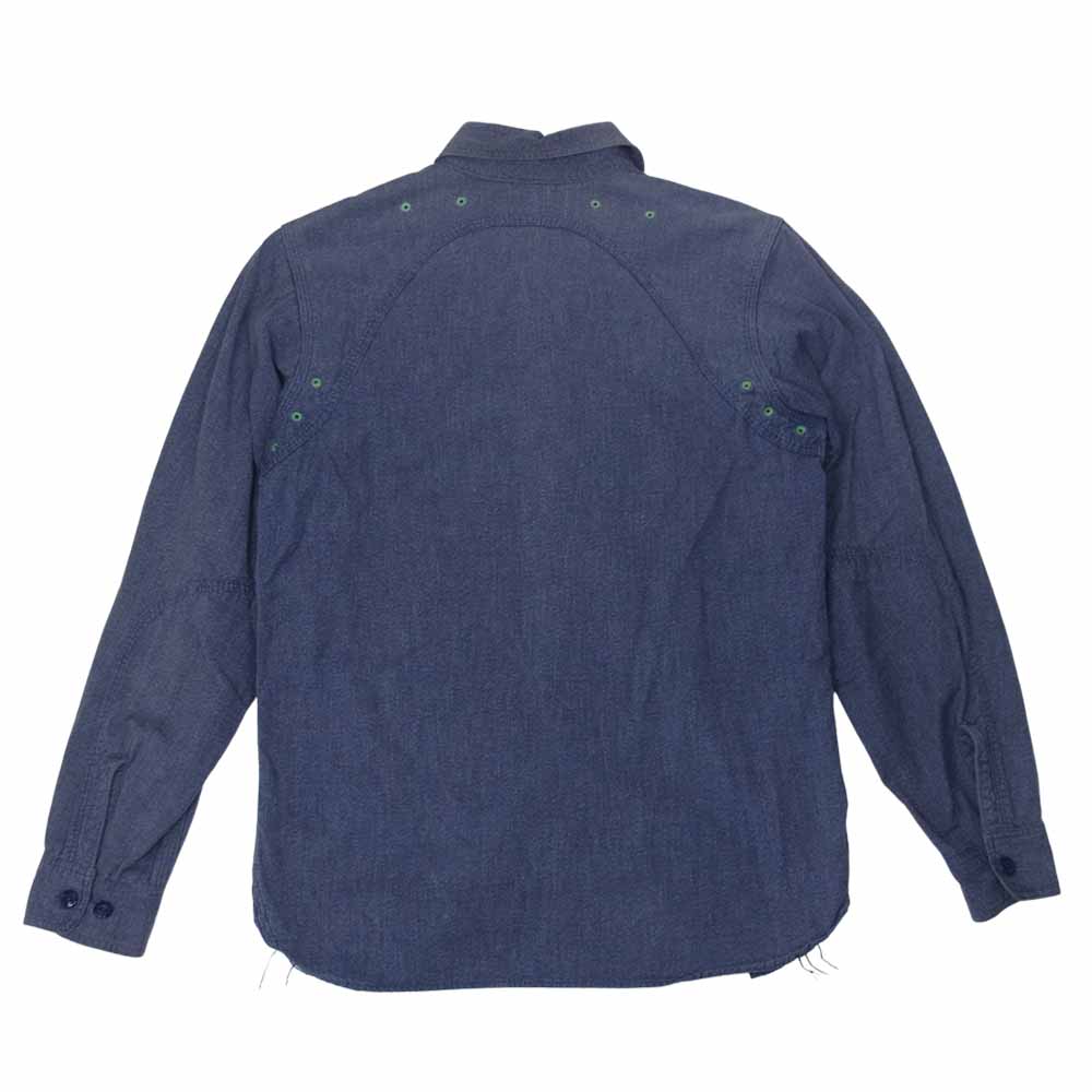 The REAL McCOY'S ザリアルマッコイズ Joe McCOY 8HOUR UNION ワークシャツ インディゴブルー系【中古】