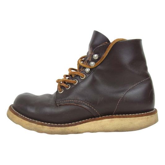 RED WING レッドウィング 8160 刺繍羽 ガラスレザー ブラウン系 US 6【中古】