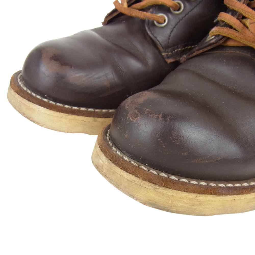 RED WING レッドウィング 8160 刺繍羽 ガラスレザー ブラウン系 US 6【中古】