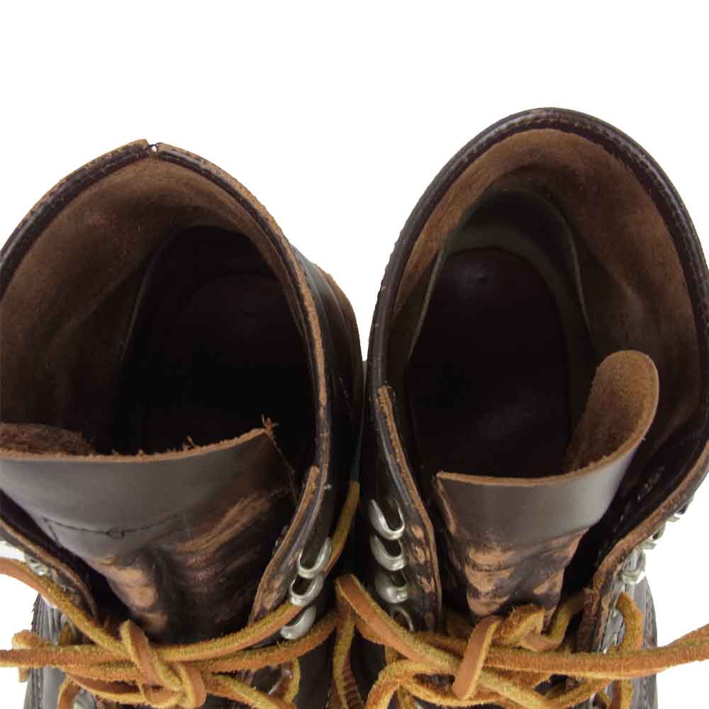 RED WING レッドウィング 8160 刺繍羽 ガラスレザー ブラウン系 US 6【中古】