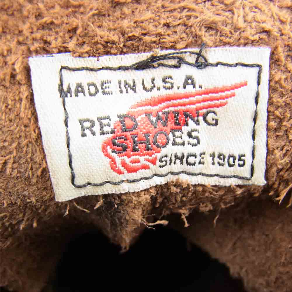 RED WING レッドウィング 8160 刺繍羽 ガラスレザー ブラウン系 US 6【中古】