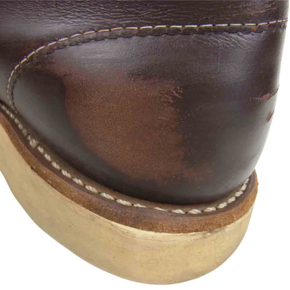 RED WING レッドウィング 8160 刺繍羽 ガラスレザー ブラウン系 US 6【中古】
