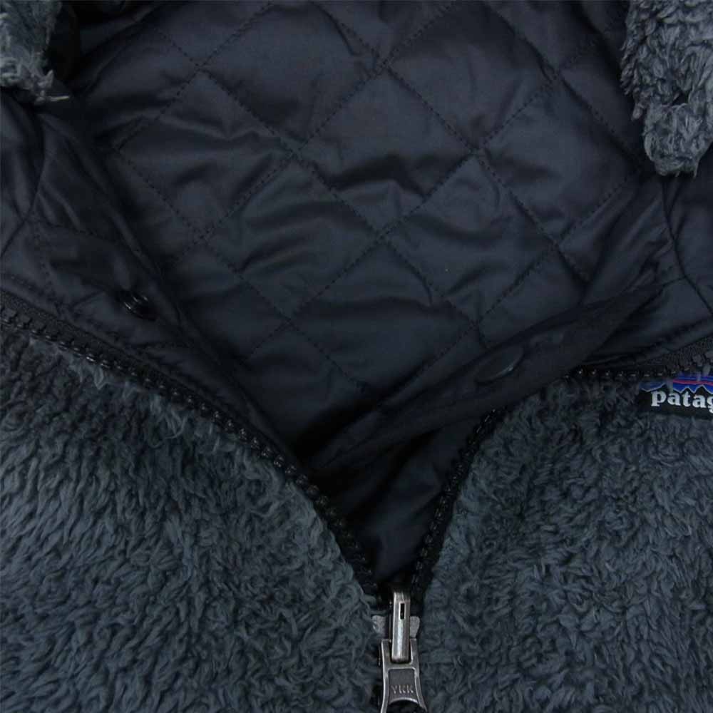 patagonia パタゴニア 19AW 68180 Girls Reversible Dream Song Hoody ガールズ リバーシブル ドリーム ソング フーディー ブラック系 グレー系 XXL【中古】