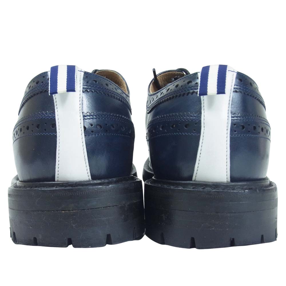 Tricker's トリッカーズ M7559 VANQUISH×RYO ISHIKAWA ヴァンキッシュ ウイングチップ シューズ ダークネイビー系 US8.5【中古】