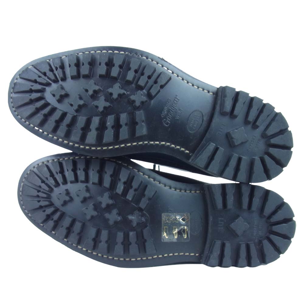 Tricker's トリッカーズ M7559 VANQUISH×RYO ISHIKAWA ヴァンキッシュ ウイングチップ シューズ ダークネイビー系 US8.5【中古】