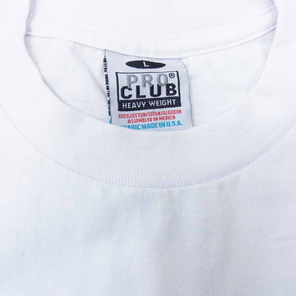 TENDERLOIN テンダーロイン T-TEE NA PRO CLUB サークル グラフィック Tシャツ ホワイト系 L【中古】