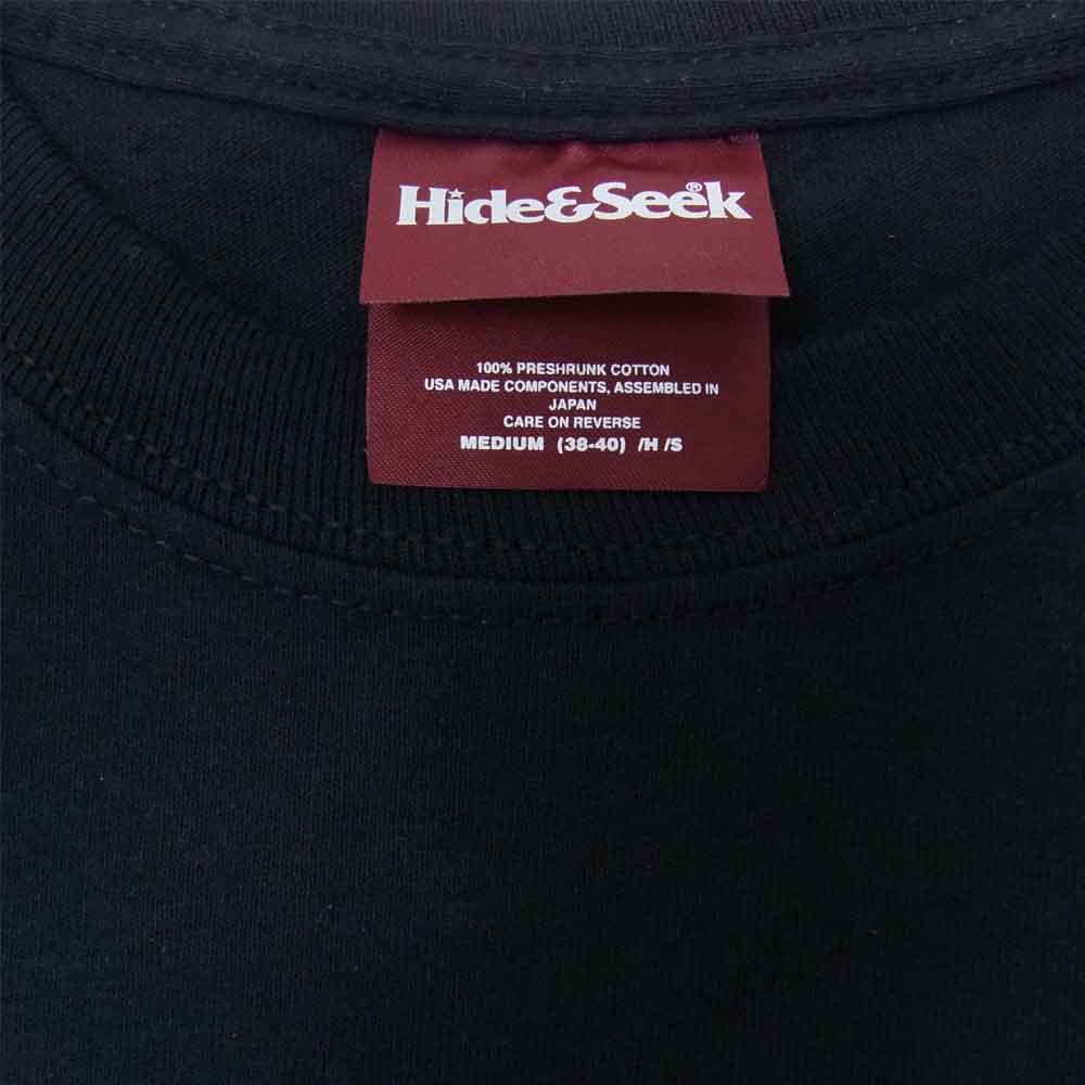 TENDERLOIN テンダーロイン 20AW HIDE AND SEEK ハイドアンドシーク ロンT Tシャツ ブラック系 M【中古】