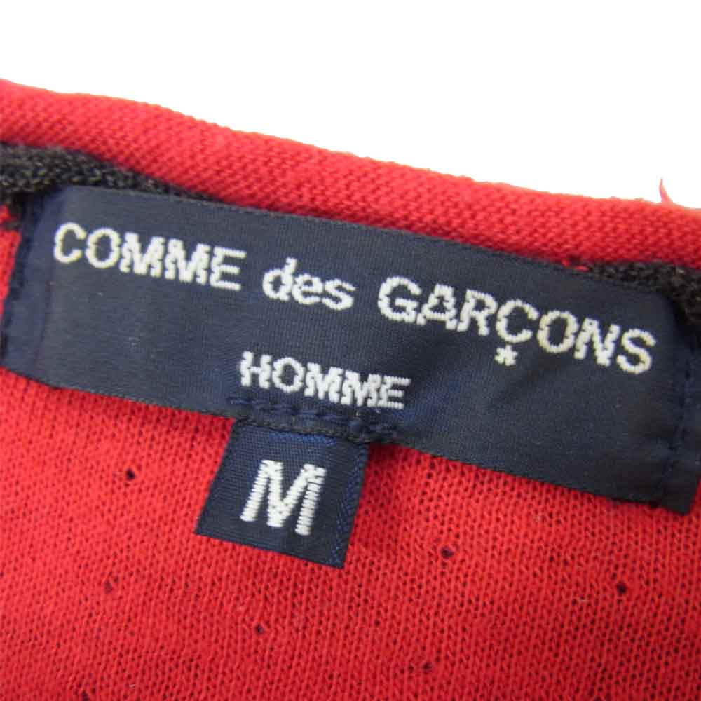 COMME des GARCONS HOMME コムデギャルソンオム ad2003 コットン ウール L/S TEE ダークグレー系 M【中古】