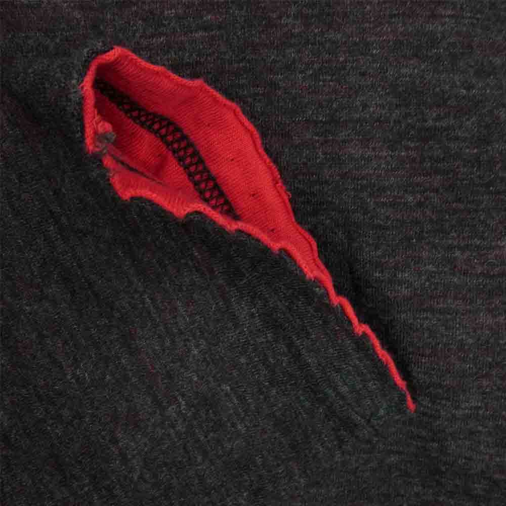 COMME des GARCONS HOMME コムデギャルソンオム ad2003 コットン ウール L/S TEE ダークグレー系 M【中古】