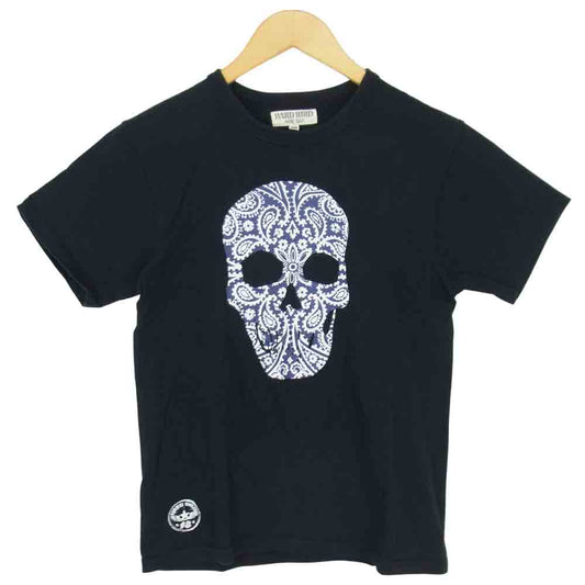 THE FLAT HEAD ザフラットヘッド HARD BIRD ハードバード スカルプリント S/S Tee ブラック系 38【中古】