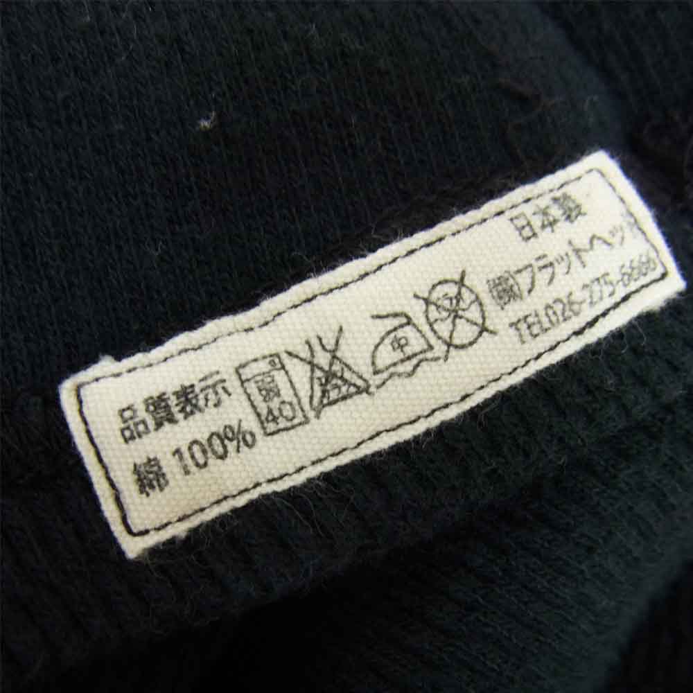 THE FLAT HEAD ザフラットヘッド HARD BIRD ハードバード サーマル プリント L/S Tee ブラック系 38【中古】