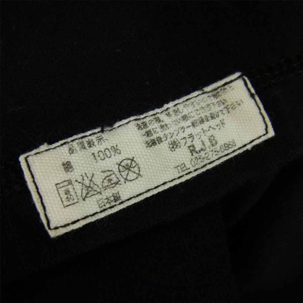 THE FLAT HEAD ザフラットヘッド RJB V ネック ロングスリーブ Tシャツ ブラック系 38【中古】