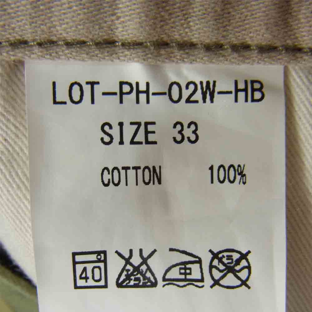 THE FLAT HEAD ザフラットヘッド LOT-PH-02W-HB HARD BIRD ハードバード MILITARY SHORT PANTS ミリタリー ショーツ カーキ系 33【中古】