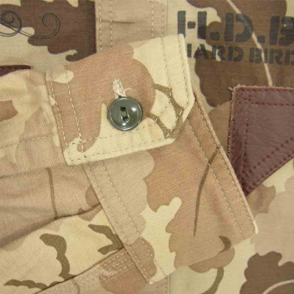 THE FLAT HEAD ザフラットヘッド LOT-HMS-02W HARD BIRD ハードバード camouflage military shirt カモ柄 ミリタリー マルチカラー系 40【中古】