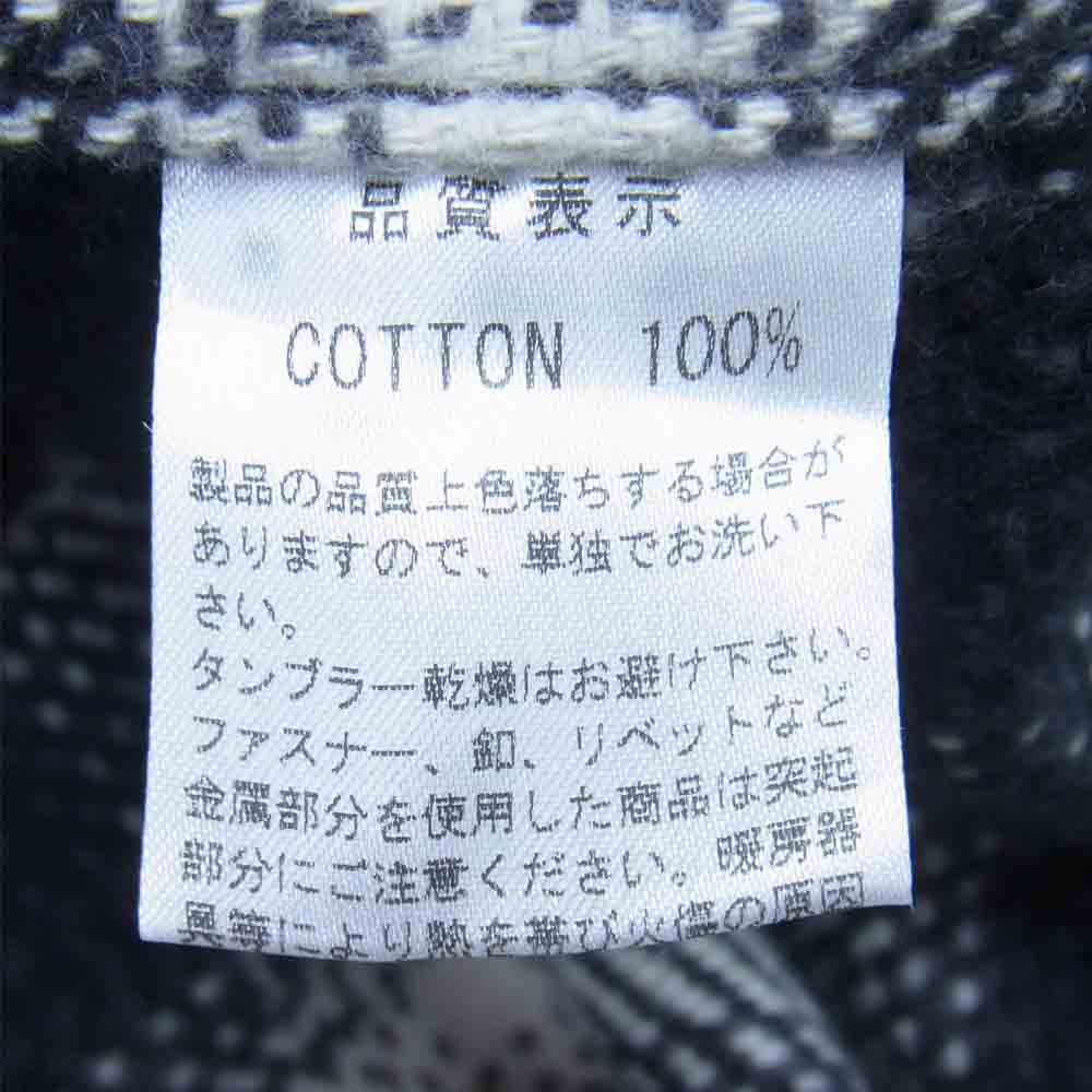 THE FLAT HEAD ザフラットヘッド LOT-HMS-02W HARD BIRD ハードバード 刺繍 ヘビーネル チェック ブラック系 グレー系 38【中古】