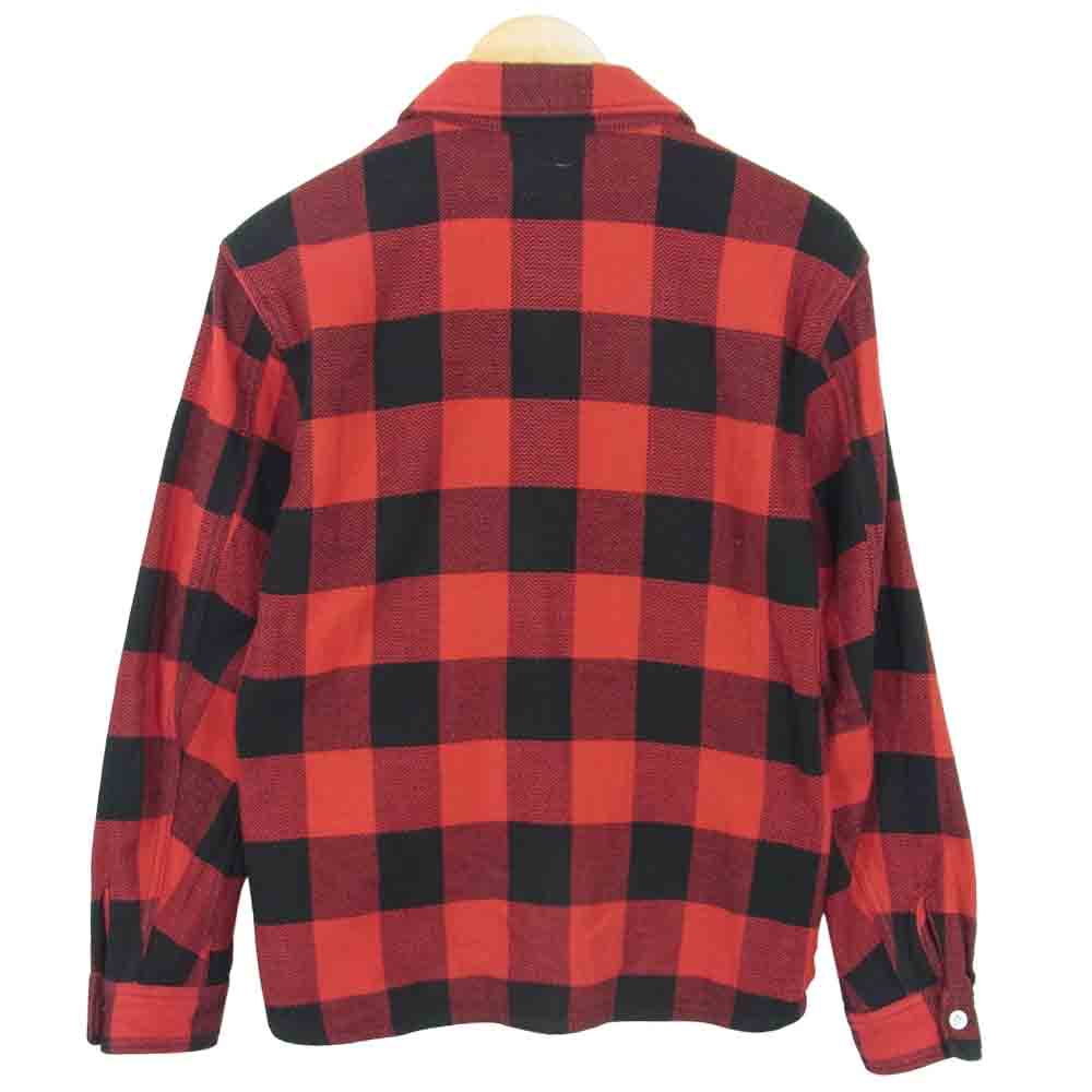 THE FLAT HEAD ザフラットヘッド バッファローチェック ヘビーネル レッド系 38【美品】【中古】