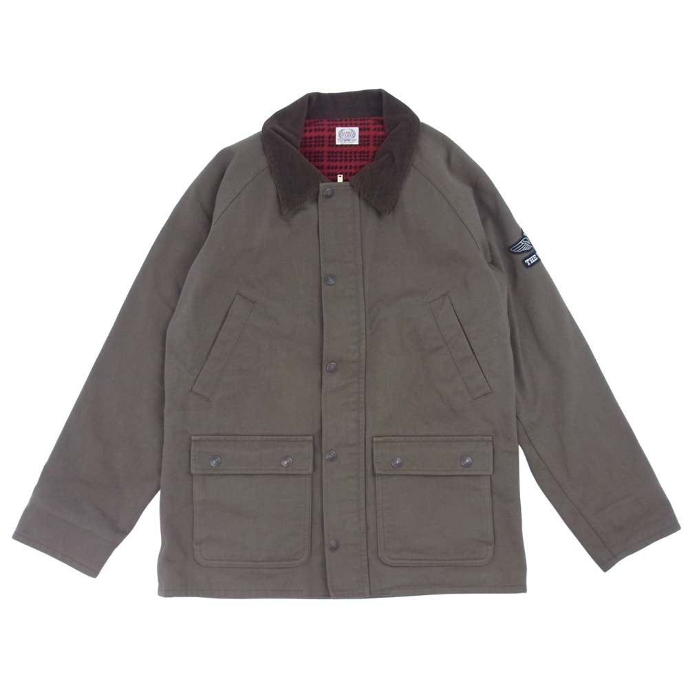 THE FLAT HEAD ザフラットヘッド HCJ-02W GLORY PARK HEAVY TWILL JACKET ヘビーツイル ブラウン系 38【中古】