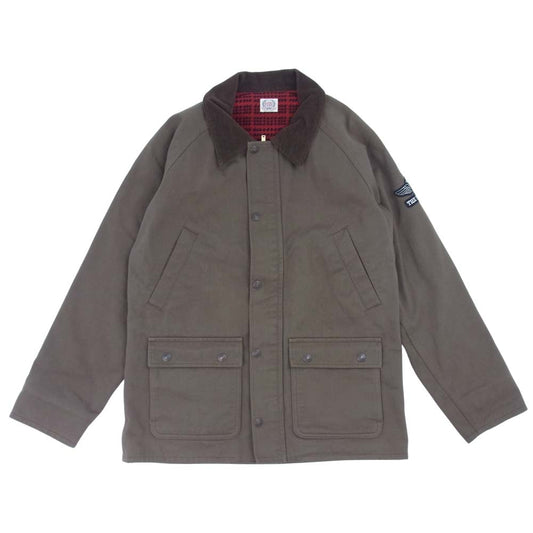 THE FLAT HEAD ザフラットヘッド HCJ-02W GLORY PARK HEAVY TWILL JACKET ヘビーツイル ブラウン系 38【中古】