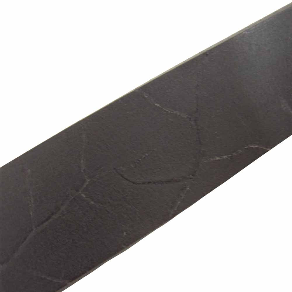 THE FLAT HEAD ザフラットヘッド 6mm サドルレザー プレート バックル ベルト ブラック系 30【中古】