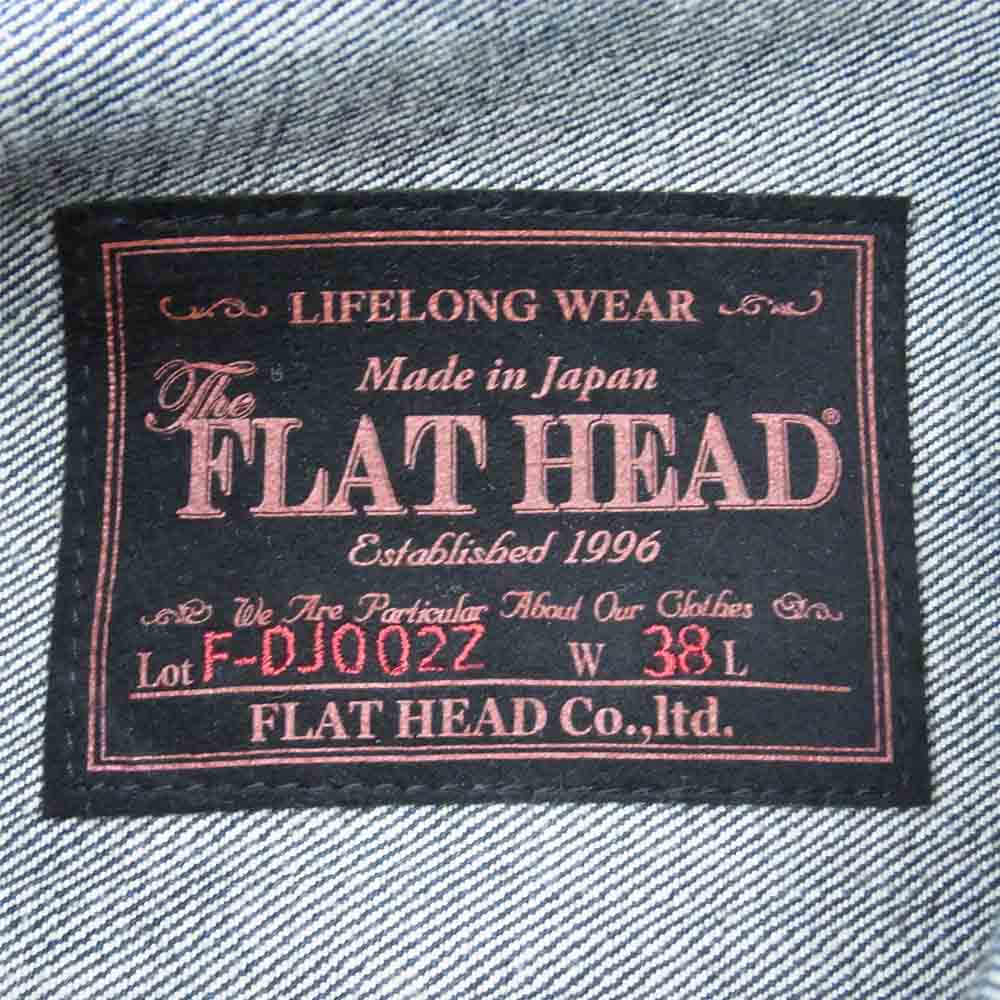 THE FLAT HEAD ザフラットヘッド F-DJ002Z フルジップ デニム ジャケット インディゴブルー系 38【美品】【中古】