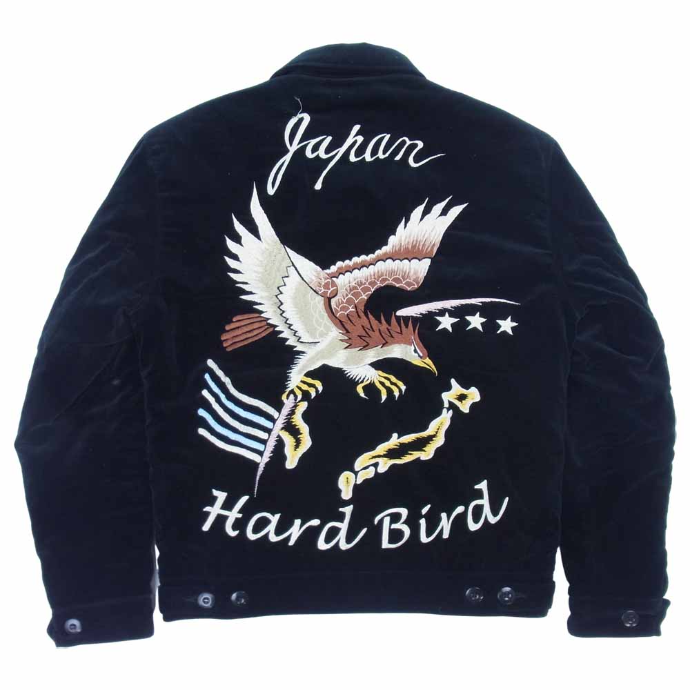THE FLAT HEAD ザフラットヘッド LOT-SV-02HB HARD BIRD ハードバード ベロア スカジャン スーベニア ブラック系 M【美品】【中古】