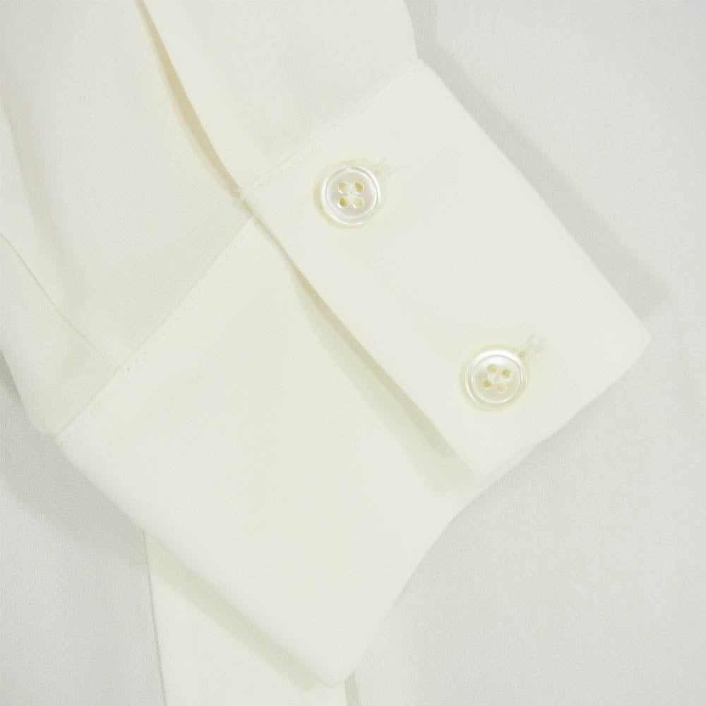 theory セオリー 8108226 リュクス 長袖 ロング丈 ブラウス シャツ オフホワイト系 38【中古】