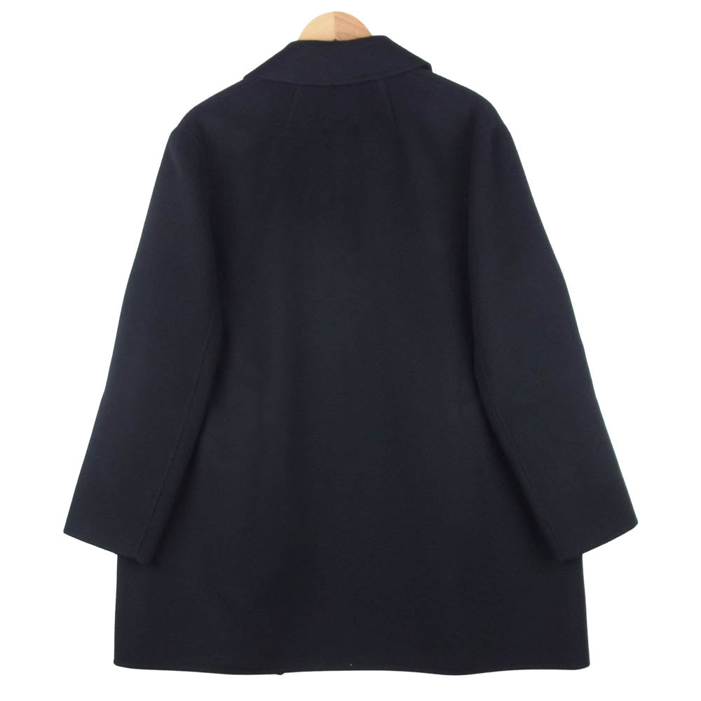 theory セオリー 01-9309603-050-906 New Divide Luxe Overlay DF リュクス カシミヤ混 ダブルフェイス ボタンレス コート ブラック系 L【新古品】【未使用】【中古】
