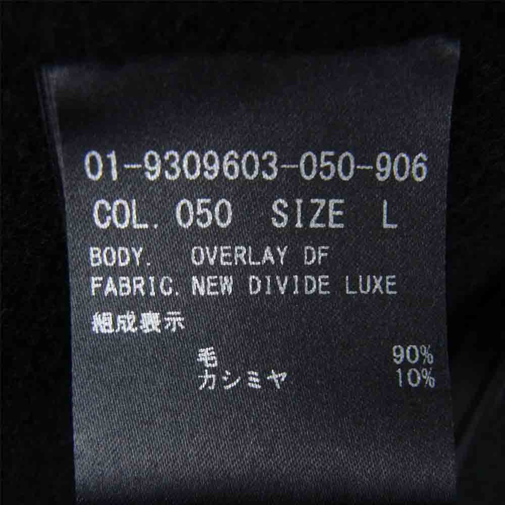 theory セオリー 01-9309603-050-906 New Divide Luxe Overlay DF リュクス カシミヤ混 ダブルフェイス ボタンレス コート ブラック系 L【新古品】【未使用】【中古】