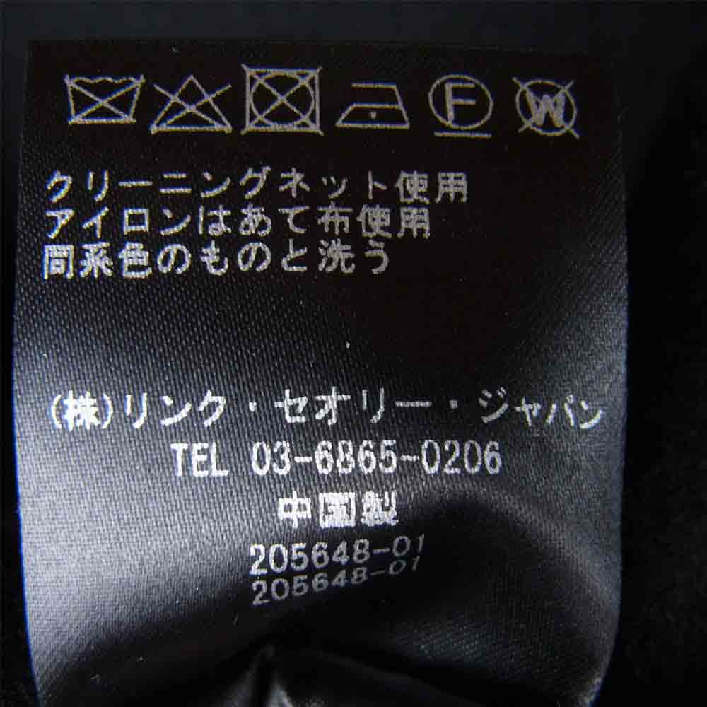 theory セオリー 01-9309603-050-906 New Divide Luxe Overlay DF リュクス カシミヤ混 ダブルフェイス ボタンレス コート ブラック系 L【新古品】【未使用】【中古】