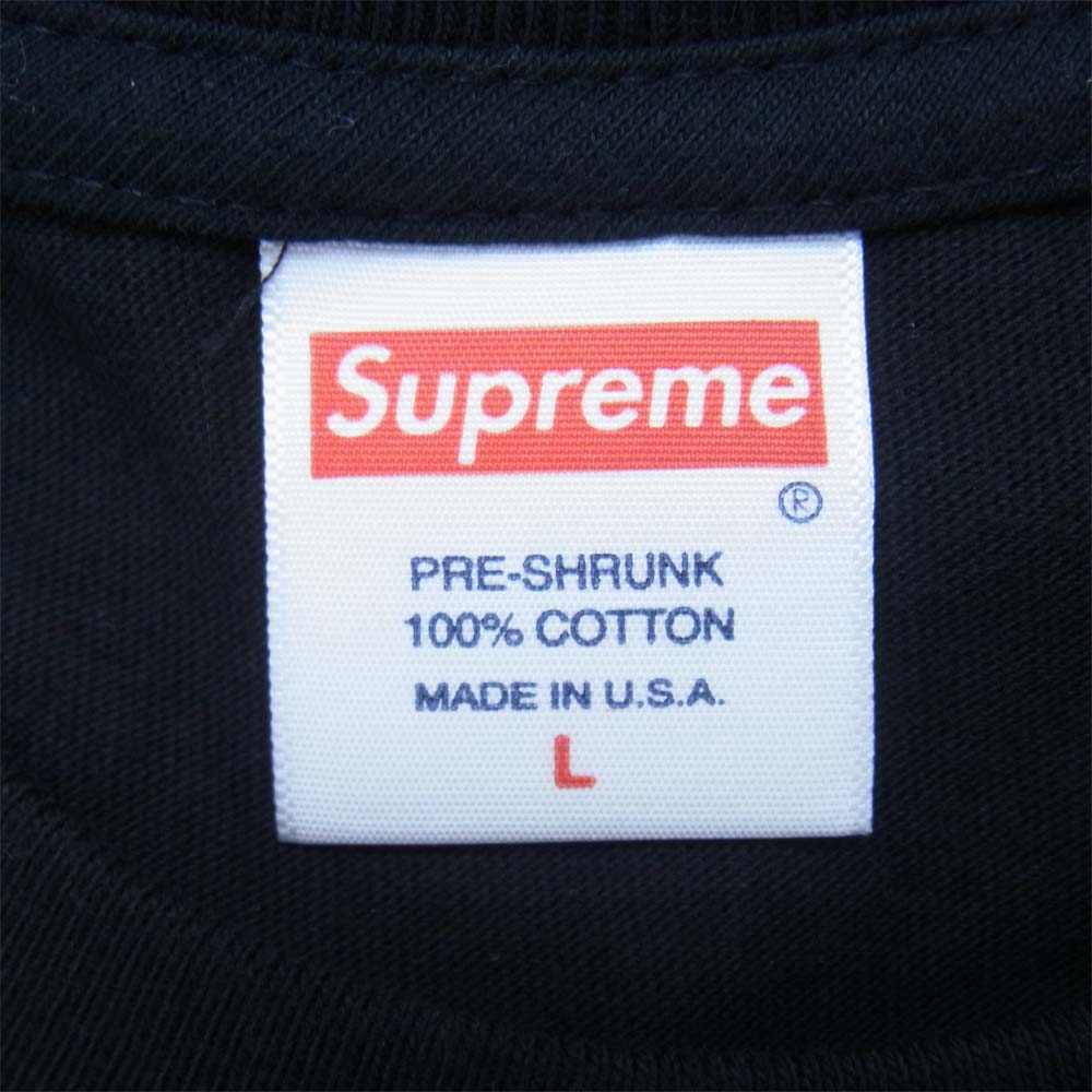 Supreme シュプリーム 21SS BUTTHOLE SURFERS LEG TEE バットホール サーファーズ ロゴ Tシャツ ブラック系 L【新古品】【未使用】【中古】