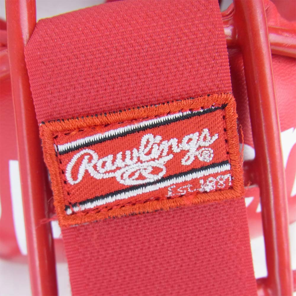 Supreme シュプリーム 18SS Rawlings Catcher’s Mask Red ローリングス キャッチャーマスク ヘルメット レッド系【極上美品】【中古】