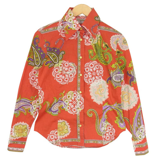 ETRO エトロ 国内正規品 総柄 レッド系 42【中古】
