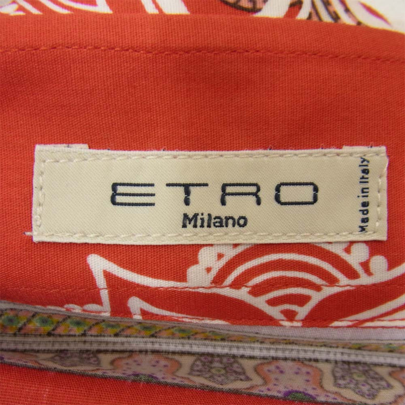ETRO エトロ 国内正規品 総柄 レッド系 42【中古】