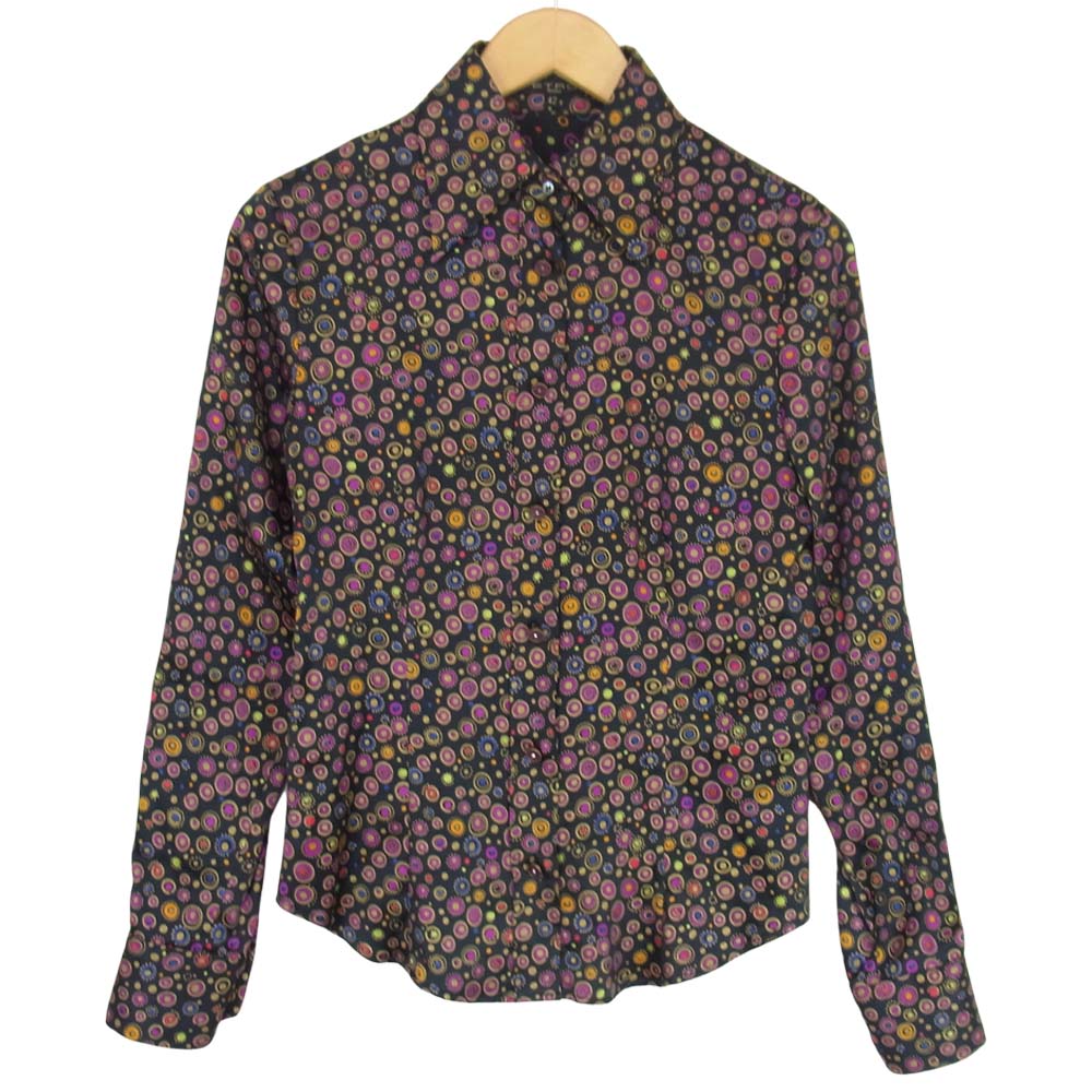 ETRO エトロ 国内正規品 シルク 総柄 パープル系 42【中古】