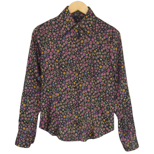 ETRO エトロ 国内正規品 シルク 総柄 パープル系 42【中古】