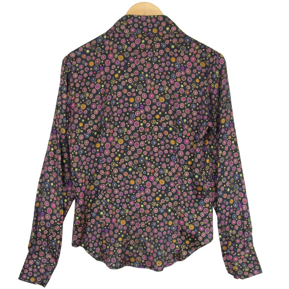 ETRO エトロ 国内正規品 シルク 総柄 パープル系 42【中古】
