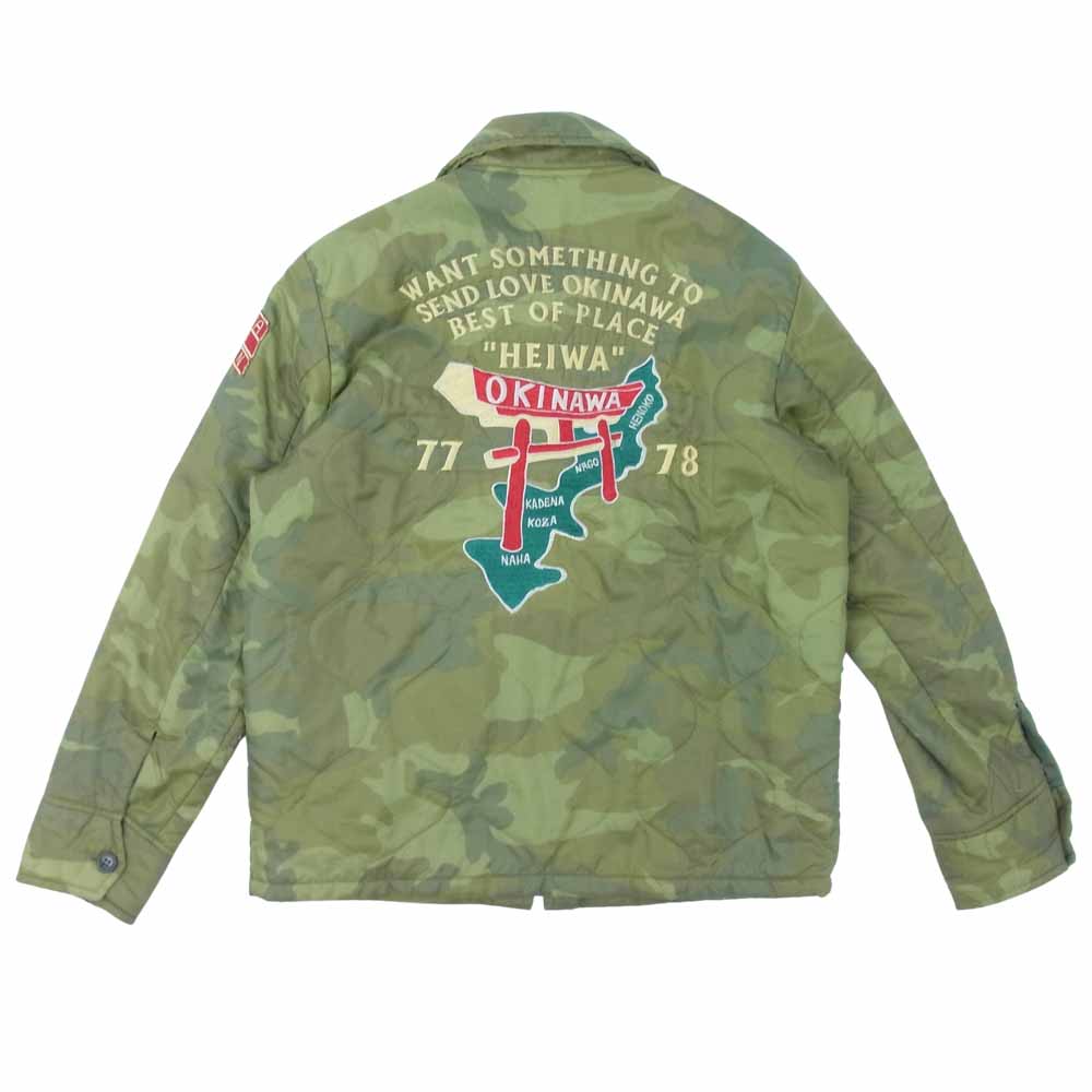 TAILOR TOYO テイラー東洋 TT OKINAWA-JACKET オキナワ ベトジャン 沖縄 シーサー グリーン系 M【中古】