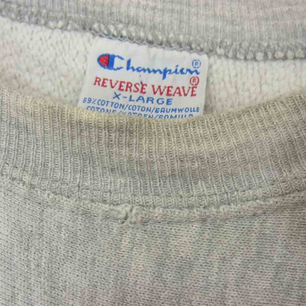 Champion チャンピオン 90s 刺繍タグ リバースウィーブ  グレー系 XL【中古】