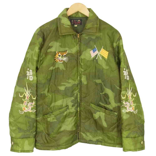 TAILOR TOYO テイラー東洋 TT10728 VIET-NUM JACKET ベトナム ジャケット SAIGON VIETNAM MAP ベトジャン カーキ系 L【中古】