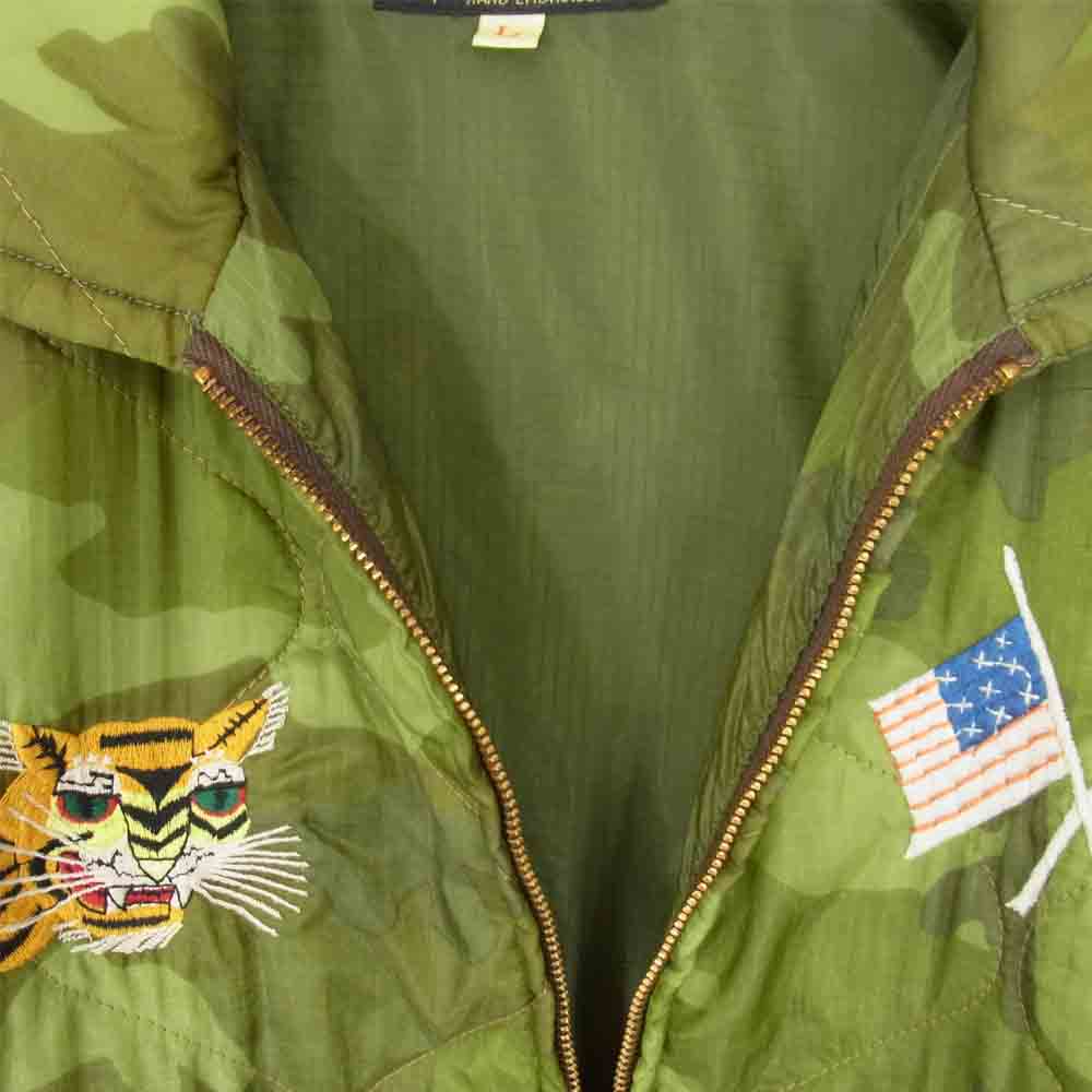 TAILOR TOYO テイラー東洋 TT10728 VIET-NUM JACKET ベトナム ジャケット SAIGON VIETNAM MAP ベトジャン カーキ系 L【中古】