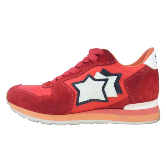 アトランティックスターズ FR-85B ANTARES アンタレス ローカットスニーカー レッド系 42【中古】