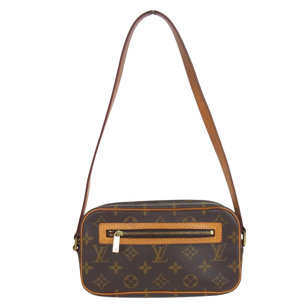 LOUIS VUITTON ルイ・ヴィトン M51183 モノグラム ポシェット シテ ショルダー バッグ ブラウン系【中古】