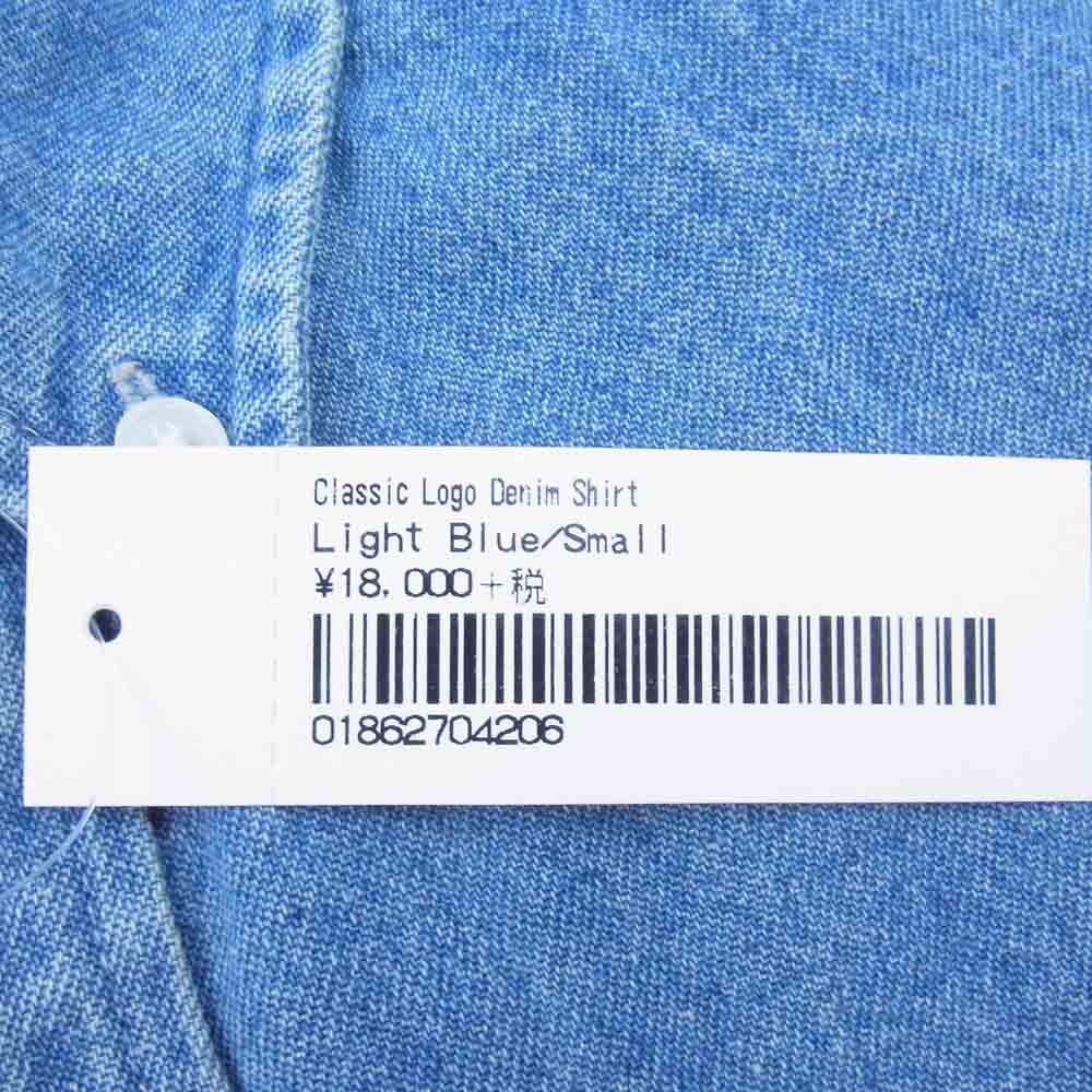 Supreme シュプリーム 20AW Classic Logo Denim Shirt クラシック ロゴ デニムシャツ インディゴブルー系 S【美品】【中古】